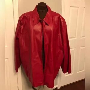 Maggie Barnes 5X 100% Washable Stretch Leather Jacket